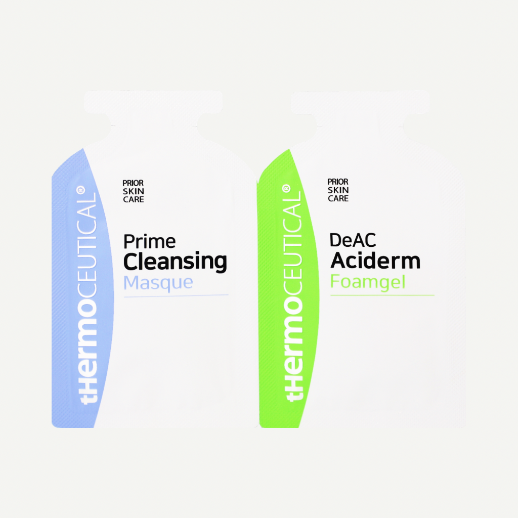 Thermoceutical Sachet : Prime Cleansing Masque & DeAC Aciderm Foamgel